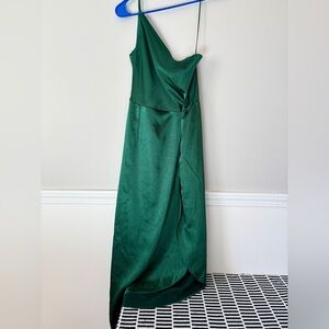 Satin One-Shoulder Ivy Dress